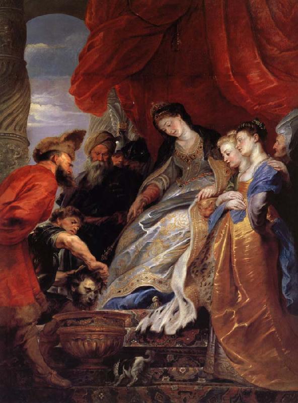 Peter Paul Rubens Thomyris,Rene des Scythes fait plonger la tete de Cyrus dans un vase rempli de sang France oil painting art